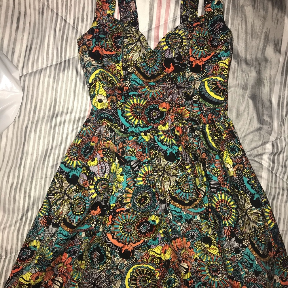 Ladies multi pattern sundress.
